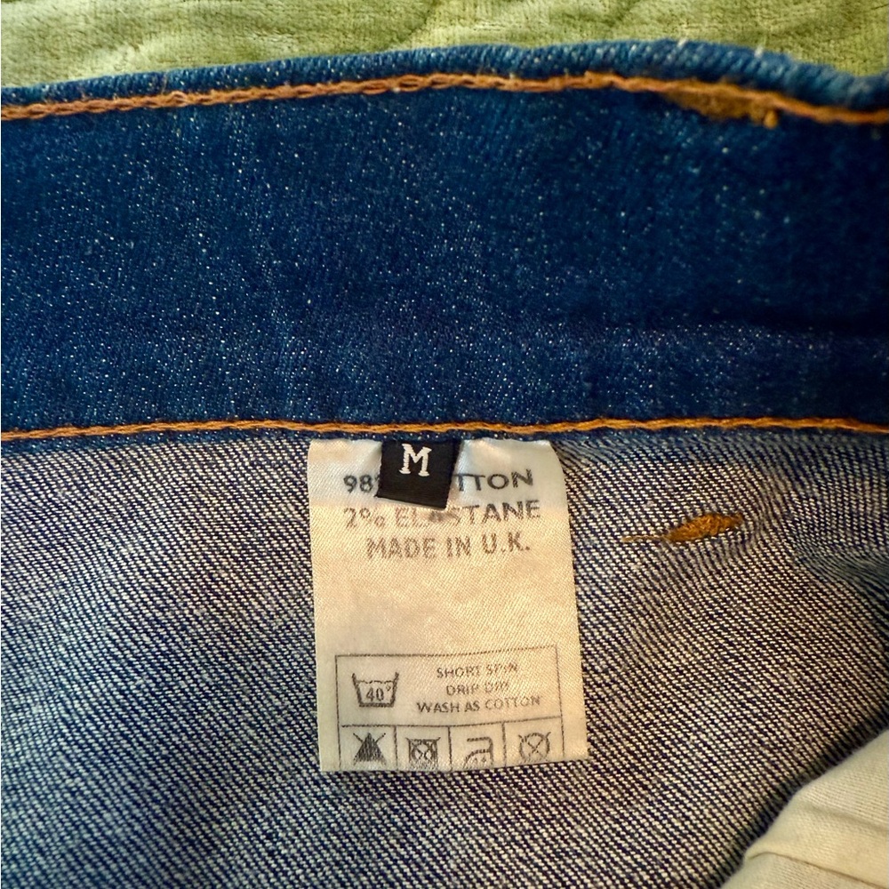 Women's Lady K Loves Vintage Reproduction Stretchy High Rise Blue Jeans Medium - Picture 6 of 6